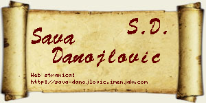 Sava Danojlović vizit kartica
